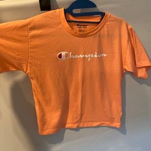 PINK CHAMPION T SHIRT